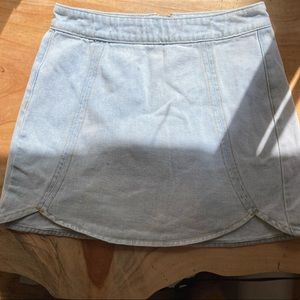 Denim mini skirt